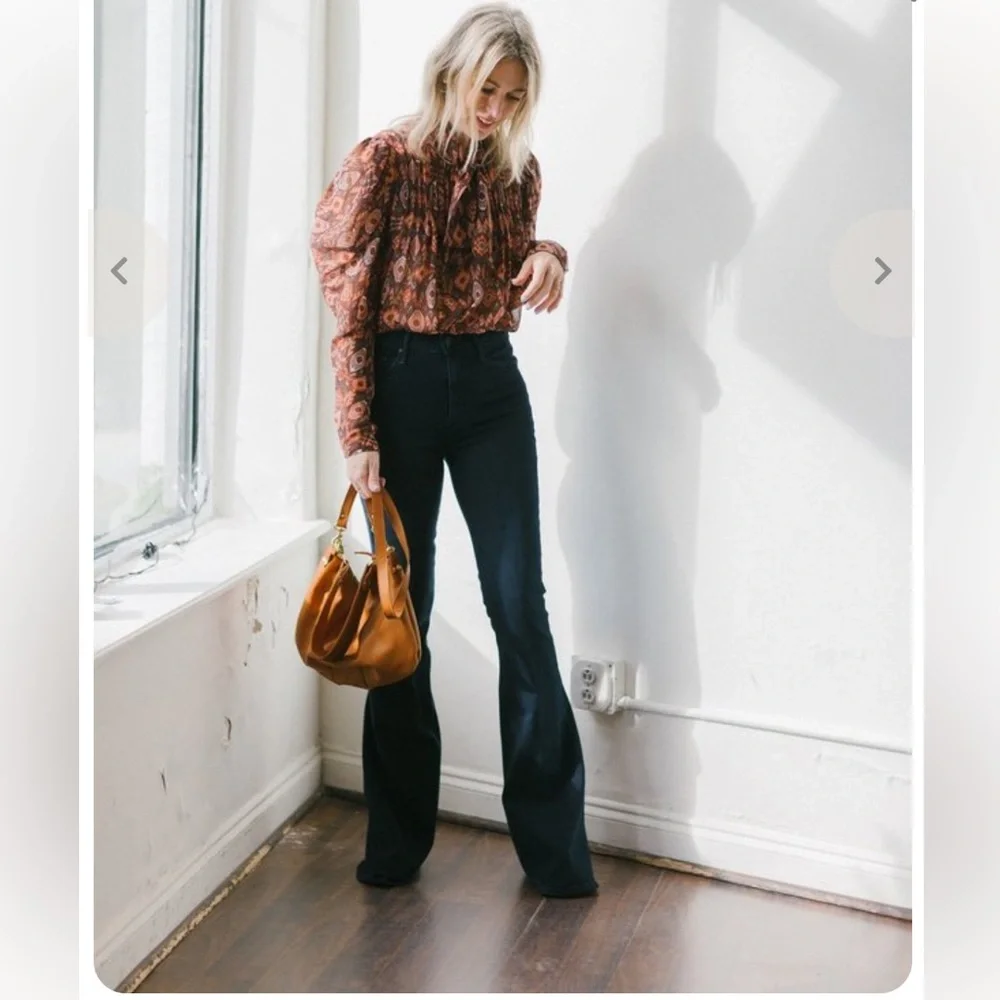 NWT $425 Ulla Johnson 100% Silk Ada Garnet Blouse Shirt - Picture 6 of 10